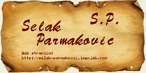 Selak Parmaković vizit kartica